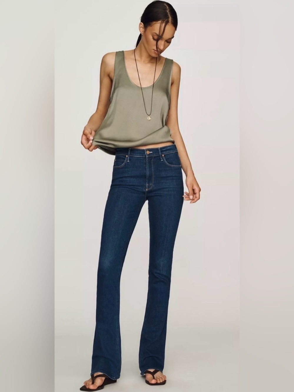 MOTHER Denim Runaway Jeans Pinkies Up Women’s Size 27 Brand New